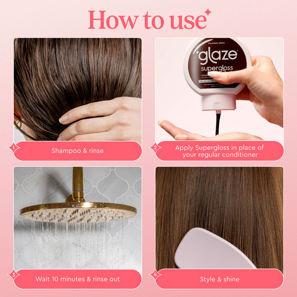 Glaze Supergloss Color Conditioning Hair Gloss Glace Cherry For Instant Shine 190ml