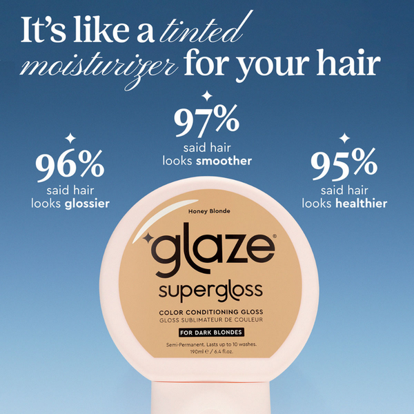 Glaze Supergloss Color Conditioning Hair Gloss Honey Blonde For Instant Shine 190ml