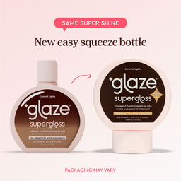 Glaze Supergloss Toning Conditioning Hair Gloss Caramel Lights For Instant Shine 190ml