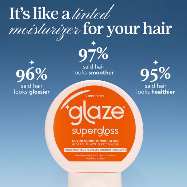 Glaze Supergloss Color Conditioning Hair Gloss Copper Crush For Instant Shine 190ml