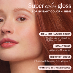 Glaze Supergloss Color Conditioning Hair Gloss Auburn Spice For Instant Shine 190ml