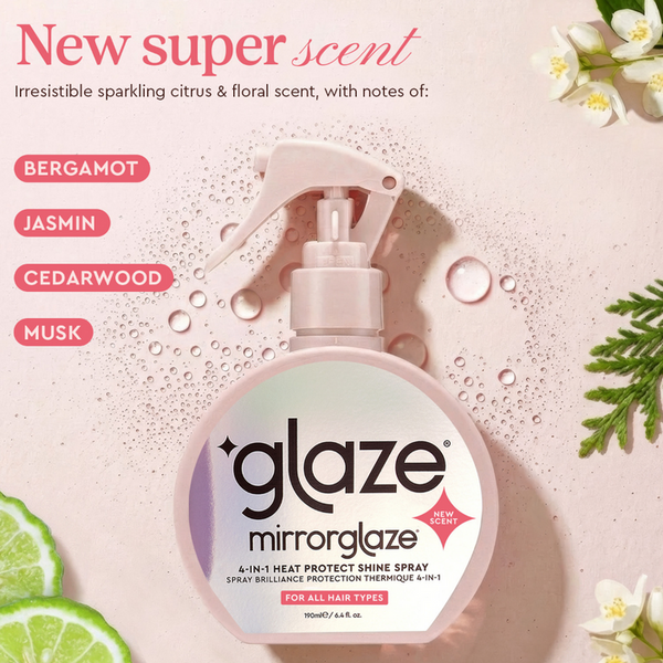 Glaze Mirrorglaze 4-in-1 Heat Protect Anti-Frizz Super Sleek Shine Spray 190ml