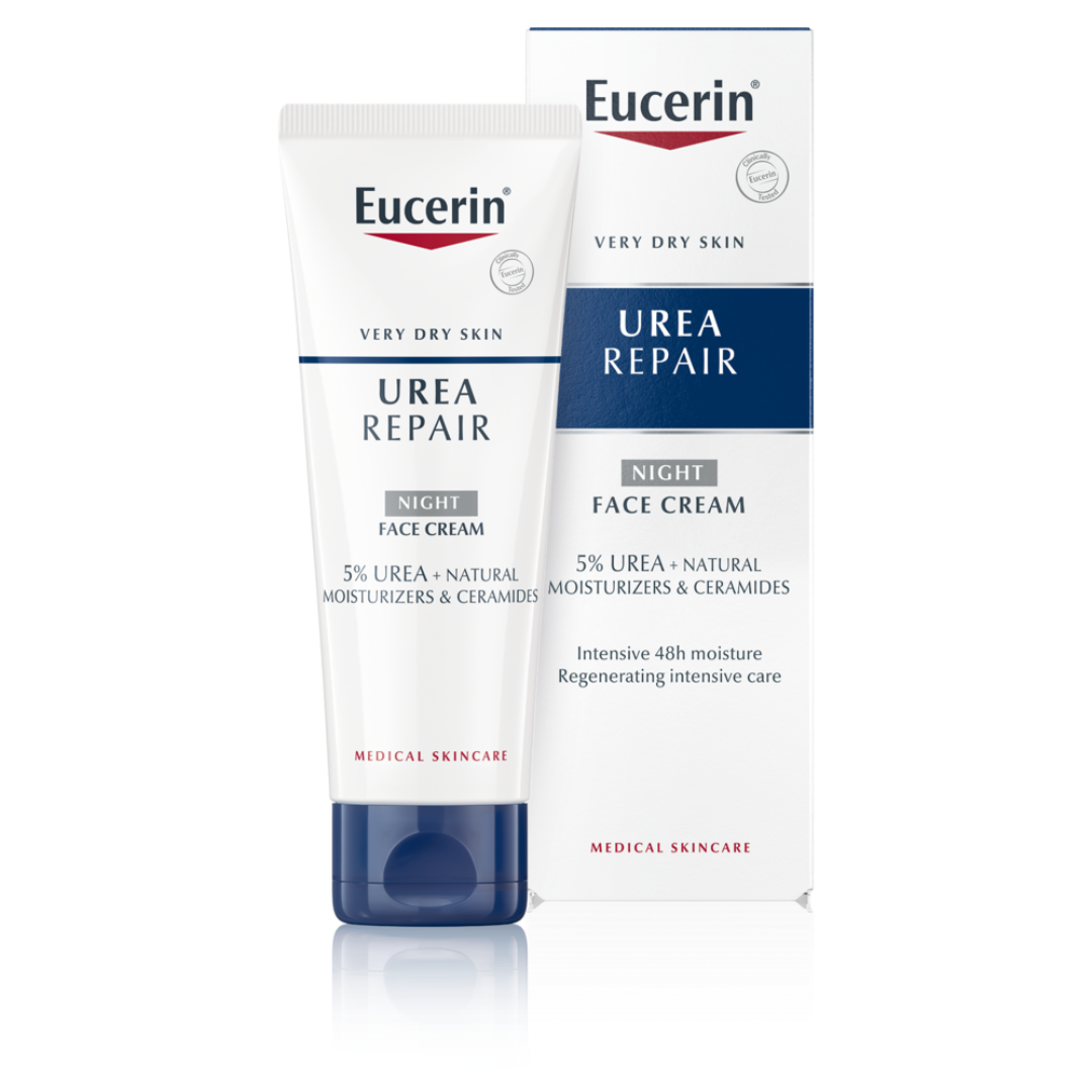 Eucerin UreaRepair Rich Replenishing Night Face Cream 5% Urea 50ml