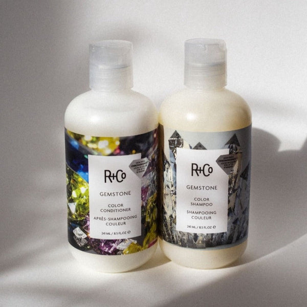 two bottles of R+Co Gemstone side by side