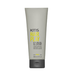 KMS Hair Play styling gel tube on a white background