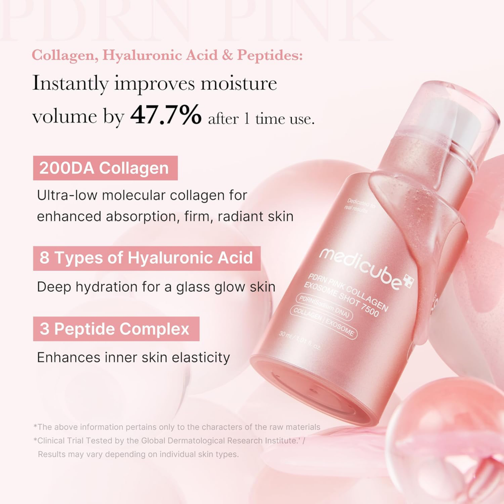 Medicube PDRN Pink Collagen Exosome Shot 7500 Ampoule 30ml