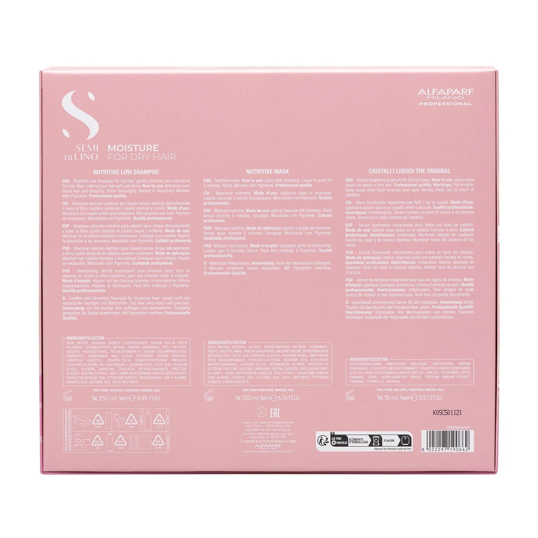 Alfaparf Milano Semi di Lino Holiday Kit Moisture