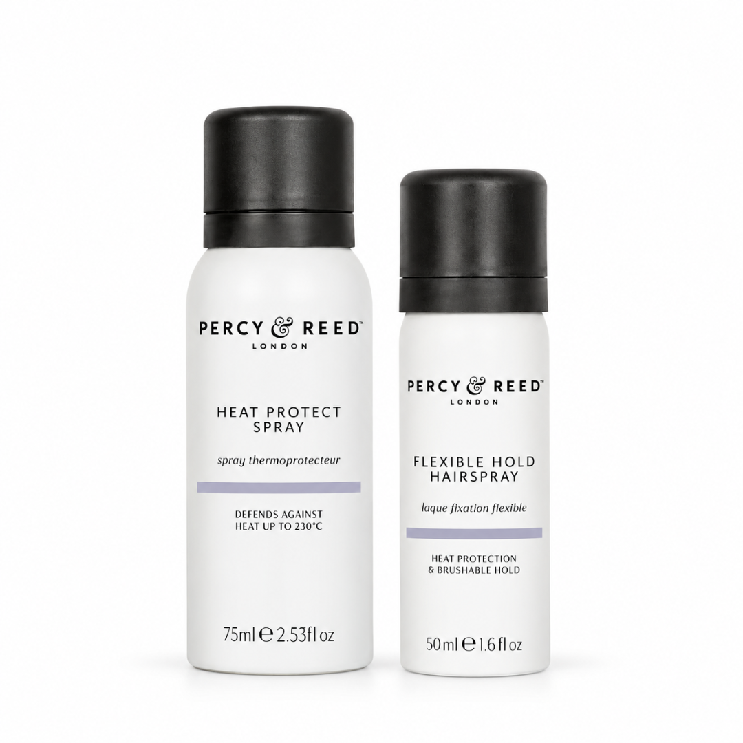 Percy & Reed Heat Protect Spray & Flexible Hold Hairspray Bundle
