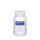 A white plastic bottle of Pure Encapsulations One Omega dietary supplement, featuring a white ribbed cap and a white label with a blue brand logo, set against a plain white background.