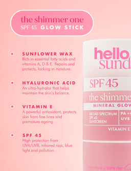 Hello Sunday The Shimmer One - Mineral Glow Stick SPF45