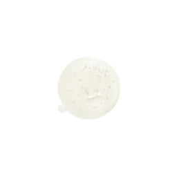 White spherical object on a white background