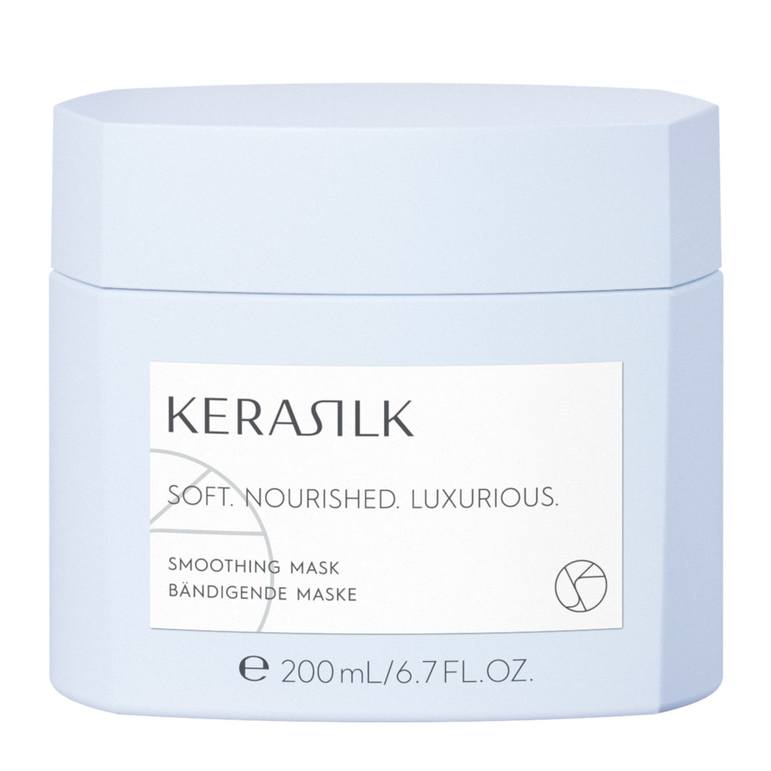 Kerastik smoothing mask jar on a white background