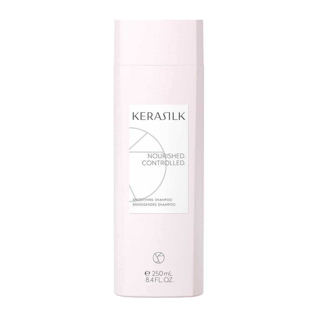 Kerasilk shampoo bottle on a white background