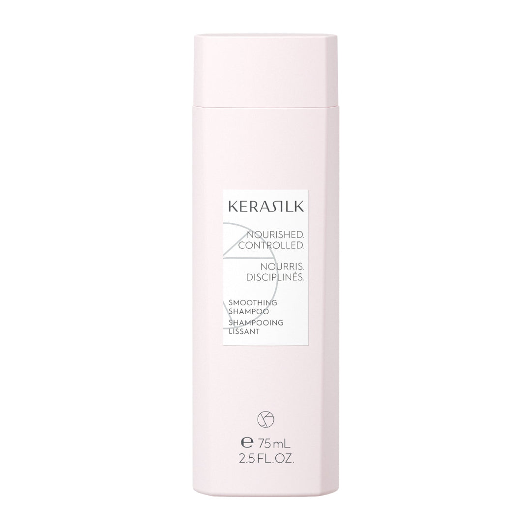Kerasilk shampoo bottle on a white background
