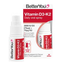 BetterYou Vitamin D3 + K2 Oral Spray