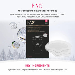 FOREO FAQ Microneedling Anti-Wrinkle Hyaluronic Acid Patches For Forehead