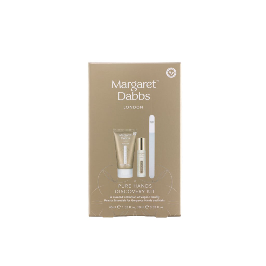 Margaret Dabbs Pure Hands Discovery Kit packaging on a white background
