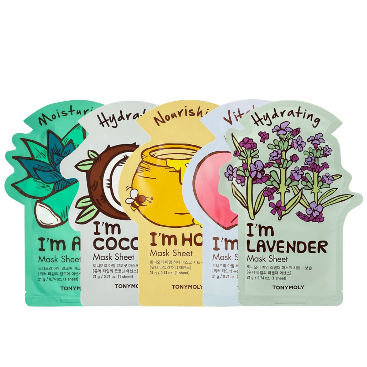 TONYMOLY I´m Worth It Face Mask Set 5pcs