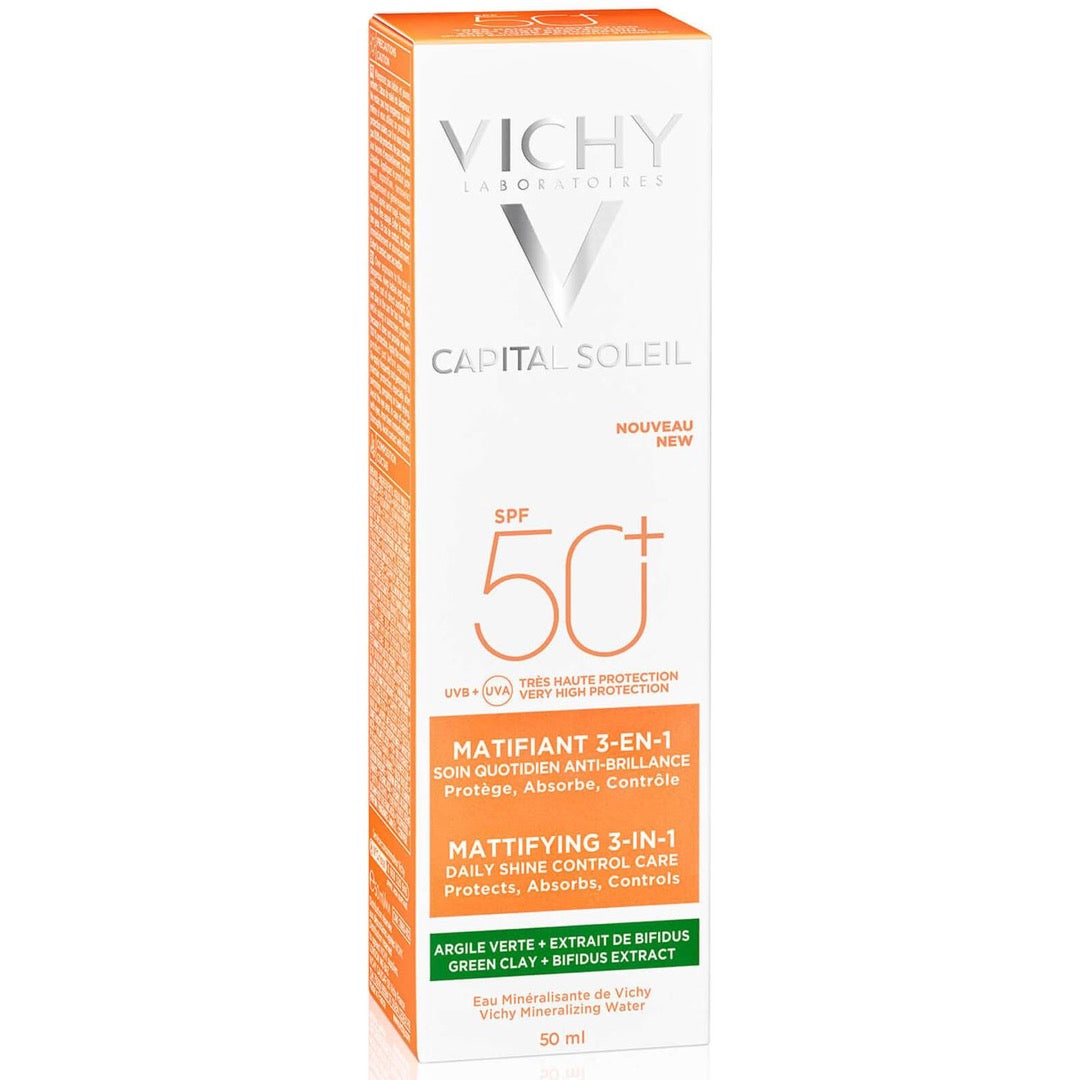 Vichy Capital Soleil Mattifying 3-In-1 Spf50+ 50ml box