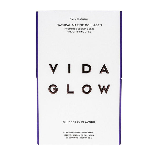 Vida Glow Natural Marine Collagen Sachets - Blueberry